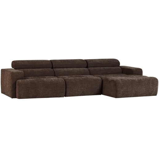 Chaise longue bruin rechts 2