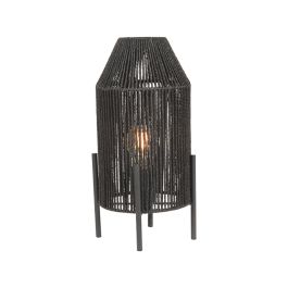 Tafellamp jute zwart