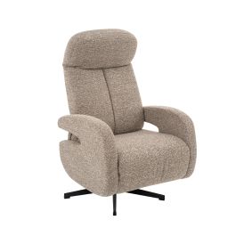 Fauteuil royal bouclé mushroom 170 62 cm