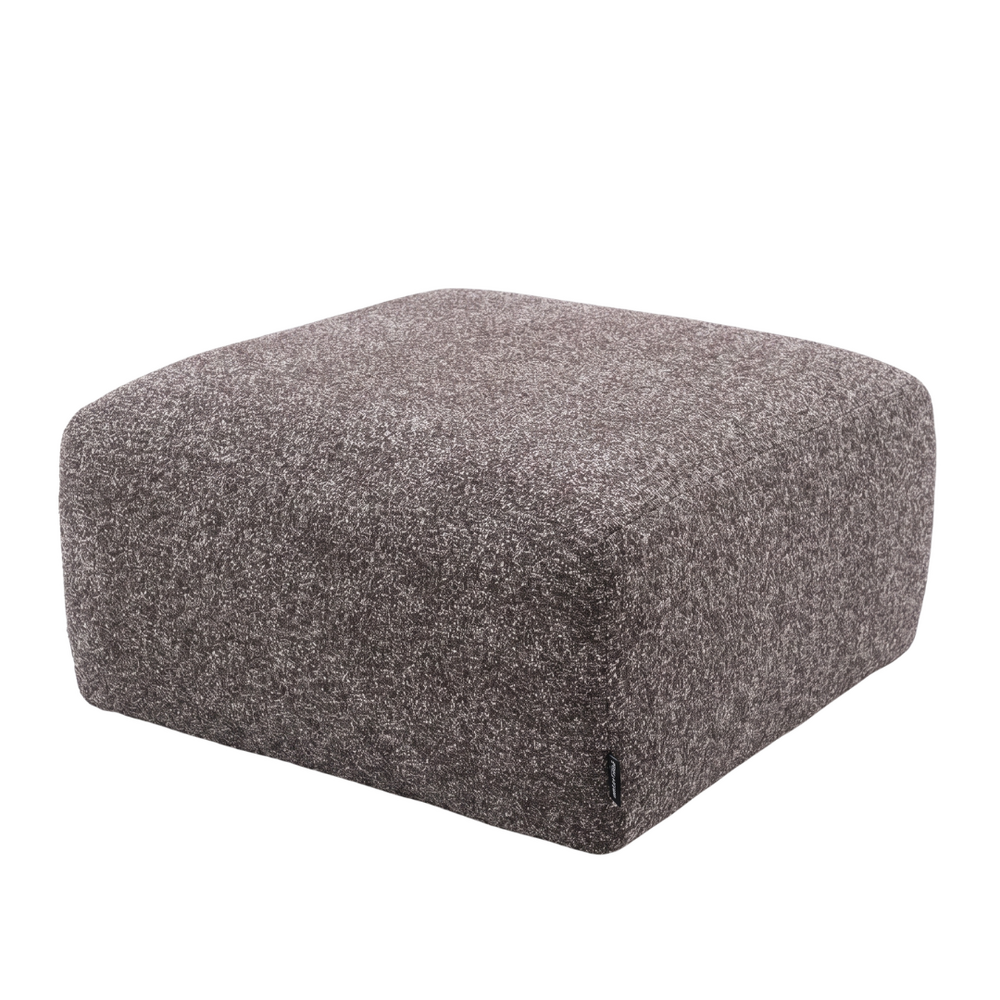 Poef bouclé bruin