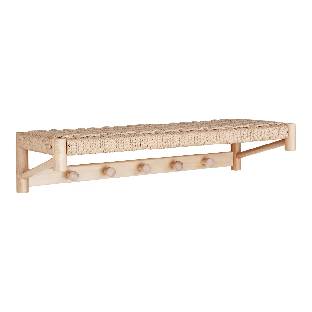 Wandplank Galen poplar hout naturel