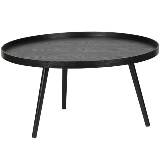 Bijzettafel zwart Ø78 cm