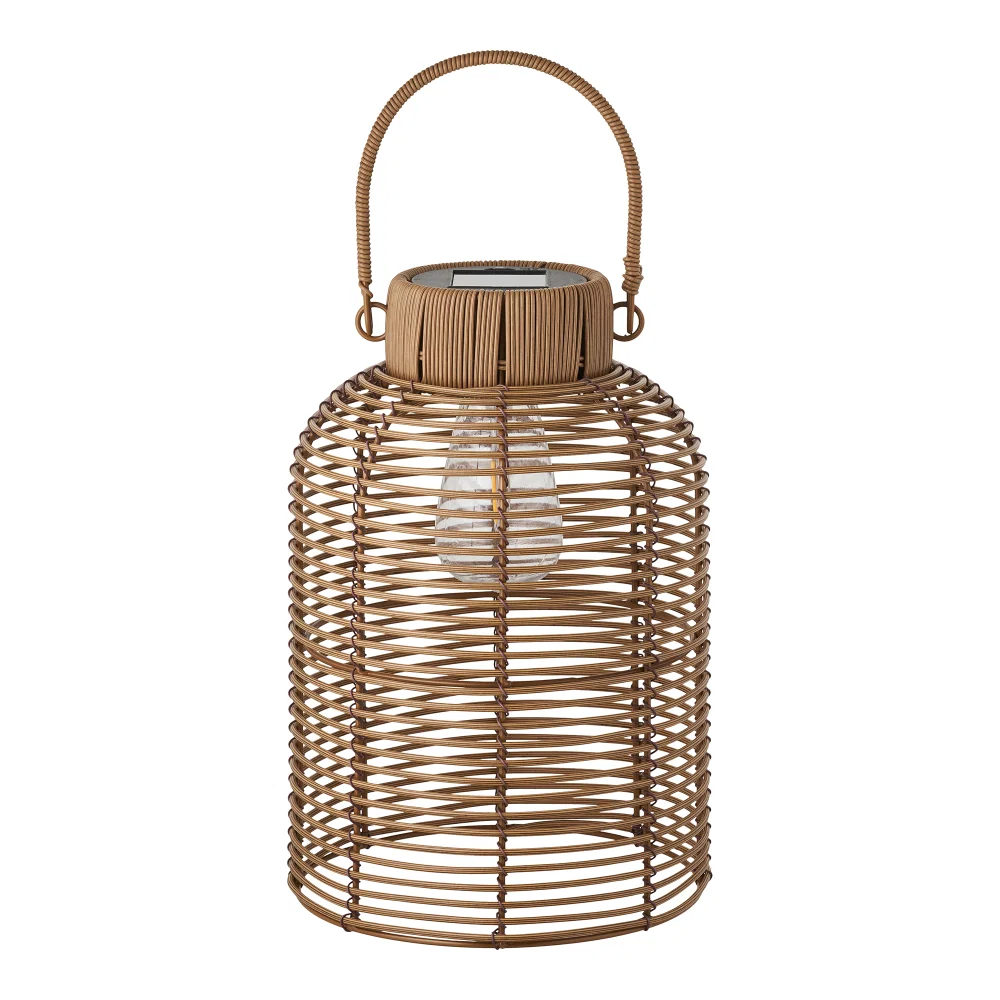 Lamp polyrattan bruin 20 cm