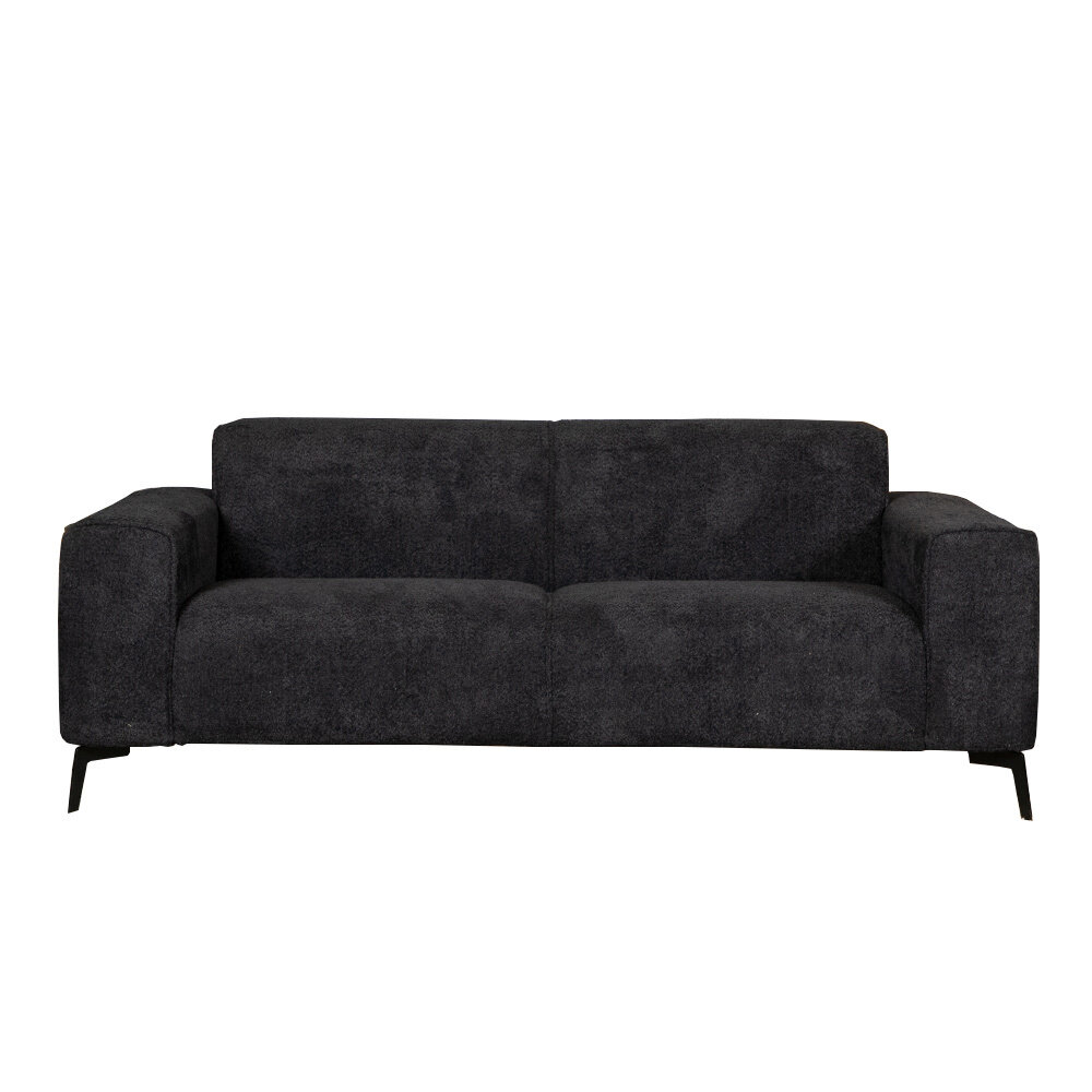 Bank polyester taupe 5-zits 198 × 78 cm hoog