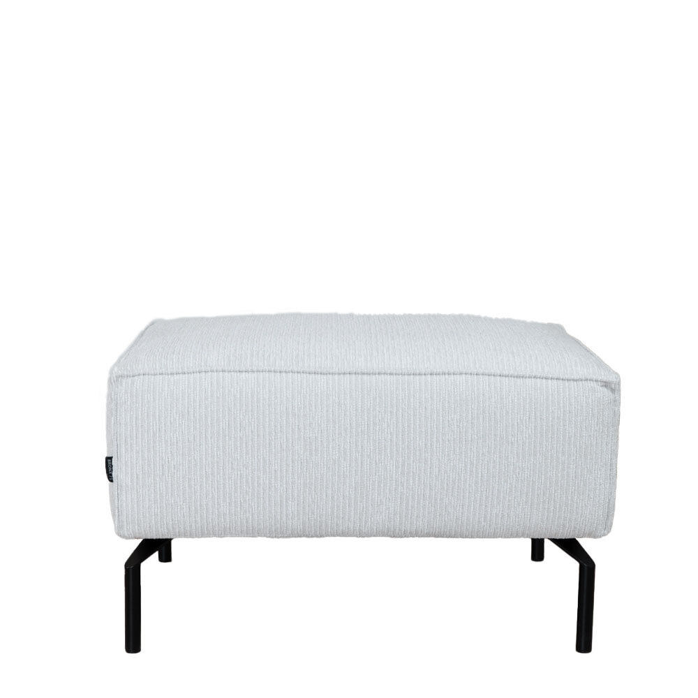 Poef polyester gebroken wit 90 cm