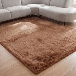 Vloerkleed polyester chocolate 290 cm