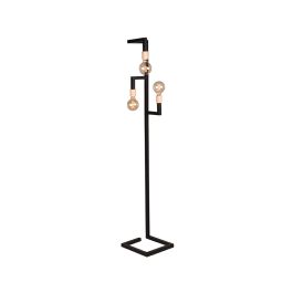 Vloerlamp metaal zwart 30 × 165 cm hoog