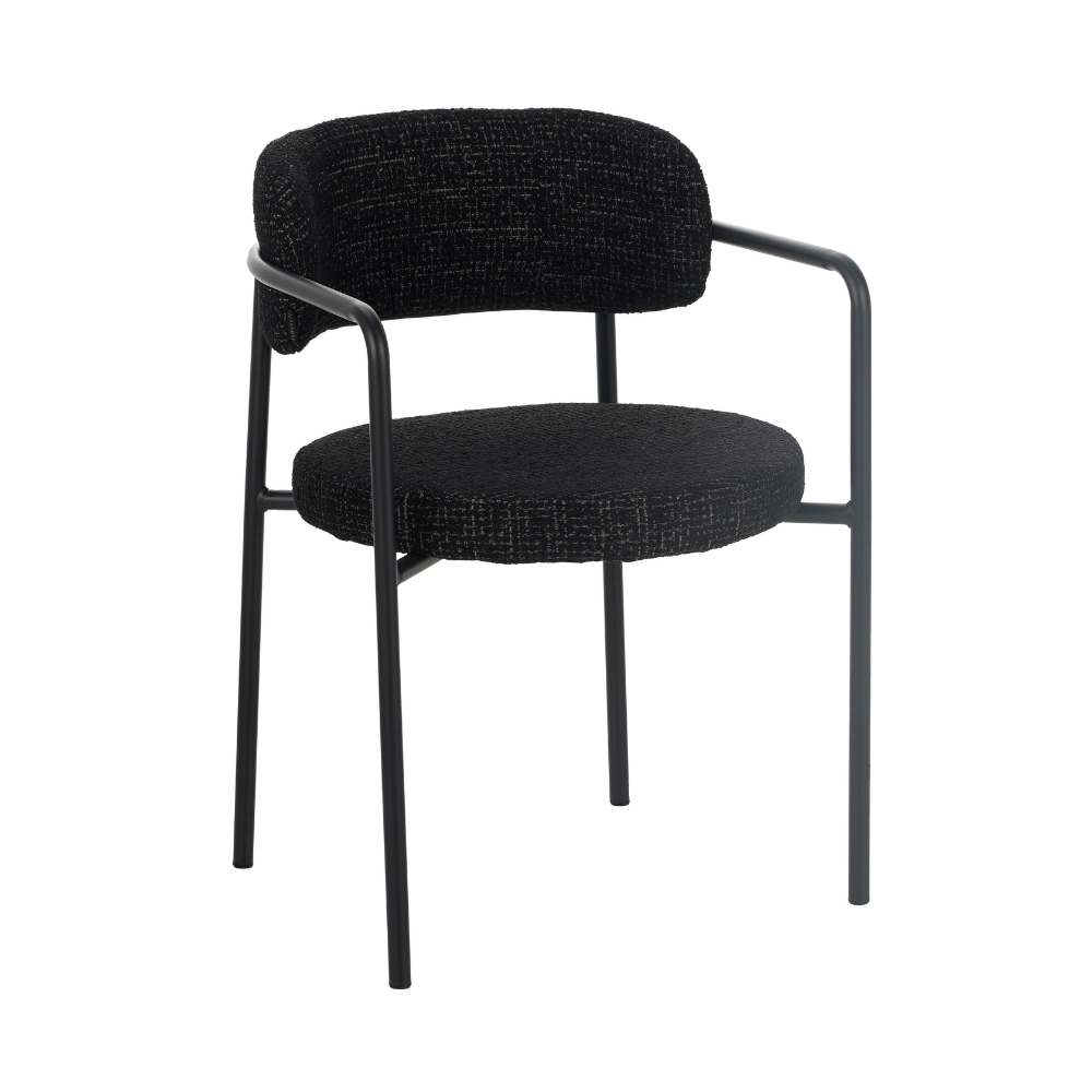 Stoel polyester zwart