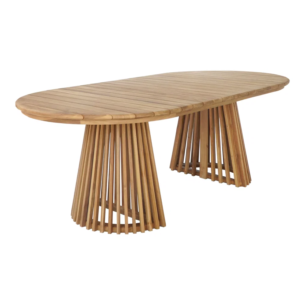 Eettafel teak naturel