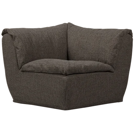 Bank polyester grijs 96 cm