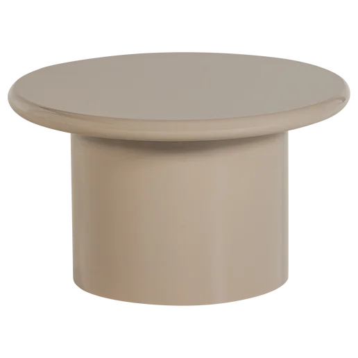 Bijzettafel MDF beige Ø60 cm