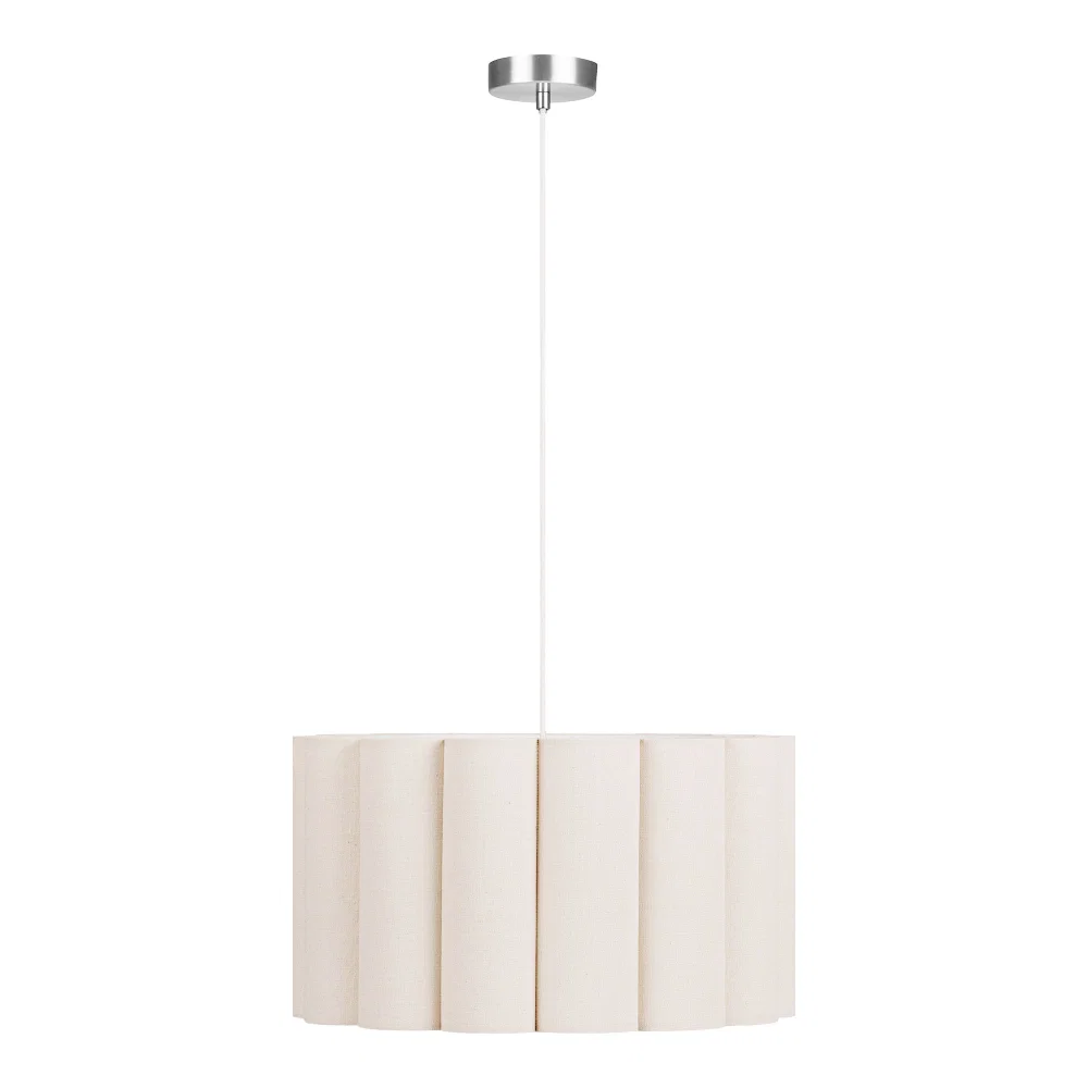 Hanglamp staal beige