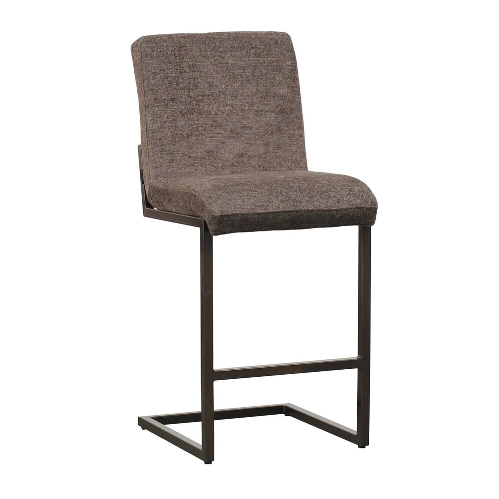Barkruk velours bruin 70 cm