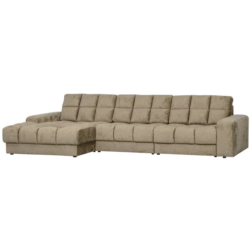 Chaise longue Jasla polyester beige 316 cm