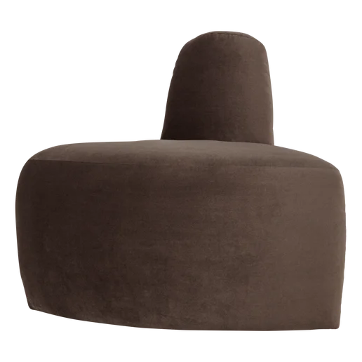 Bank Galia velours 76 × 83 cm hoog