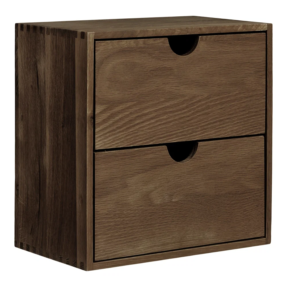 Wandplank eiken donkerbruin 30 cm