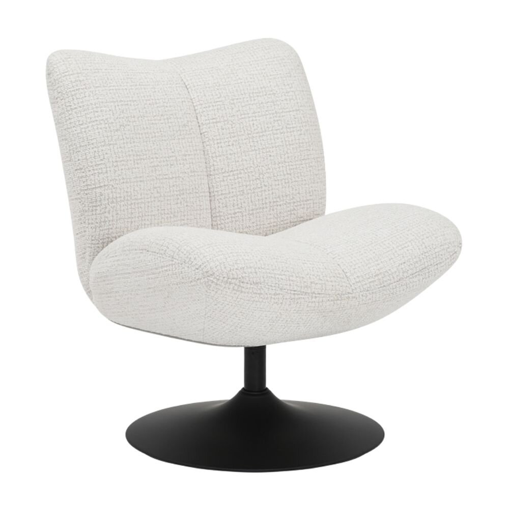 Fauteuil gemêleerd beige draaibaar 69 cm
