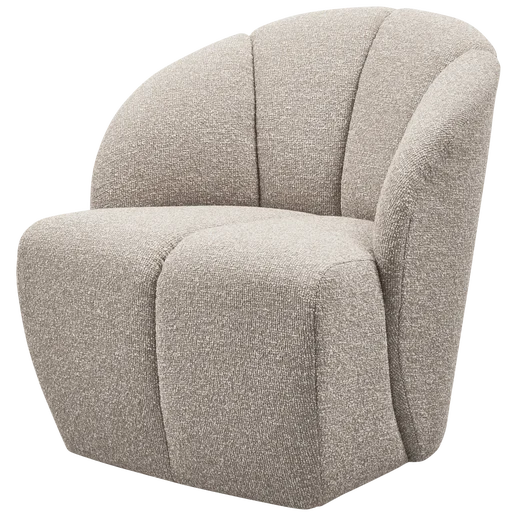 Fauteuil Halon polyester naturel 68 cm