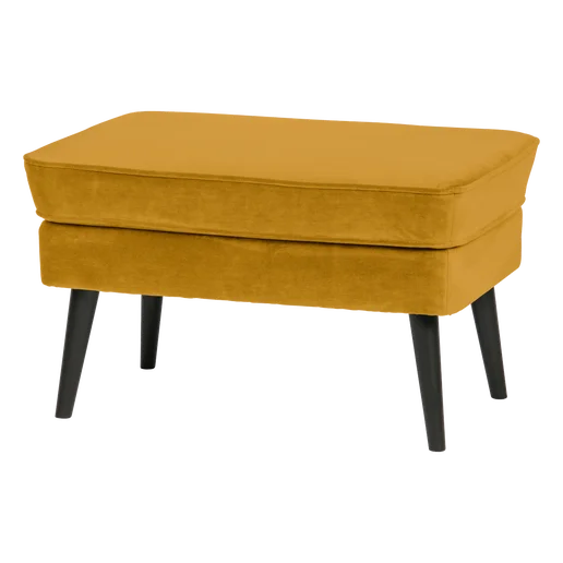 Poef Roson polyester geel 77 cm