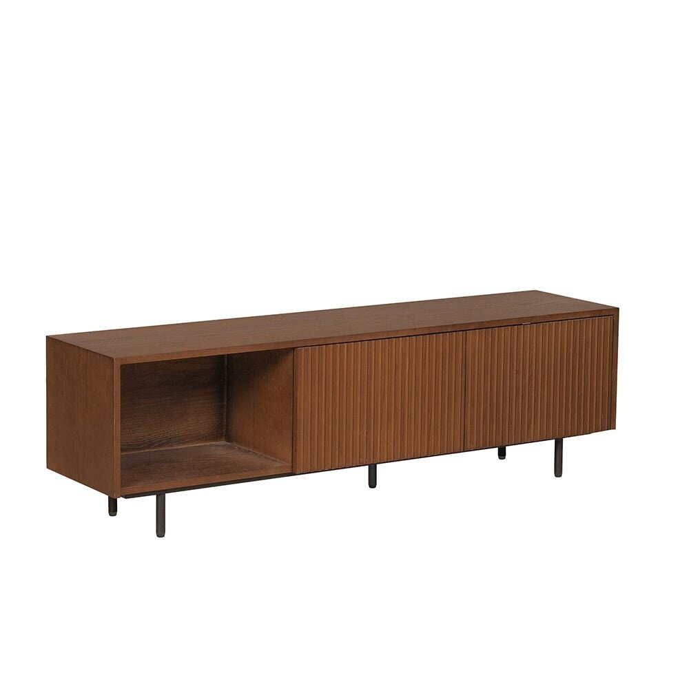 Tv-meubel rubberwood rustiek eiken 150 cm