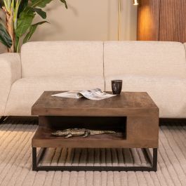 Salontafel mangohout bruin espresso