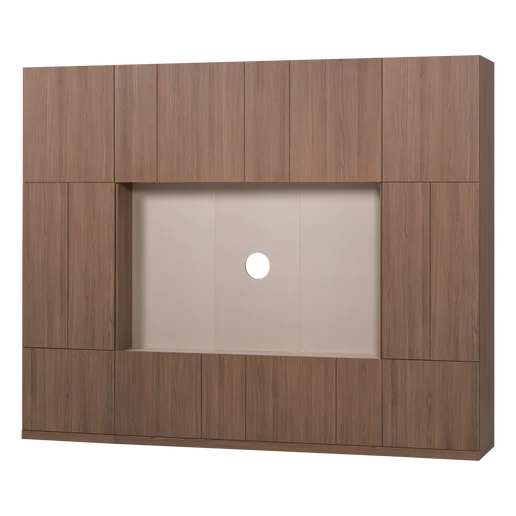 Kast spaanplaat naturel 268 cm