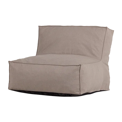 Loungestoel polyester naturel