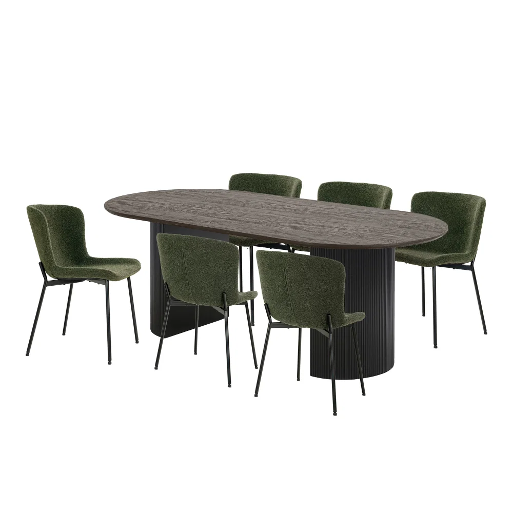 Eethoek MDF donkerbruin