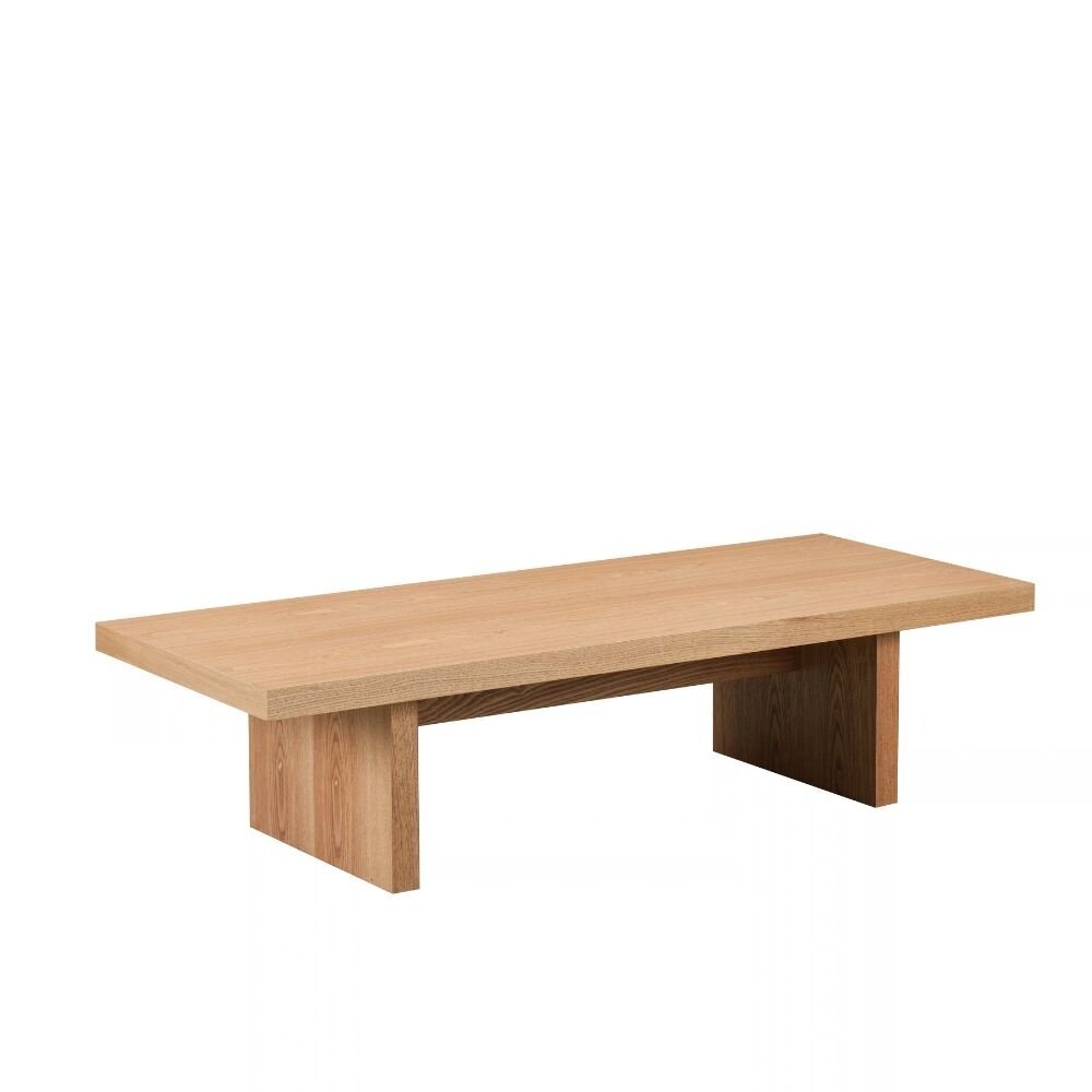 Salontafel MDF + eikenfineer blank eiken