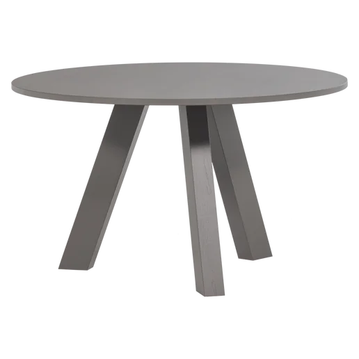 Eettafel eiken grijs Ø129 cm