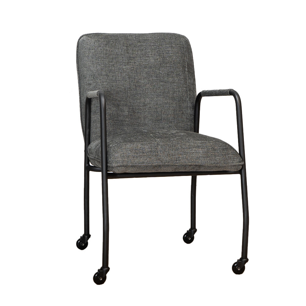 Stoel Melmi polyester antraciet 52 cm