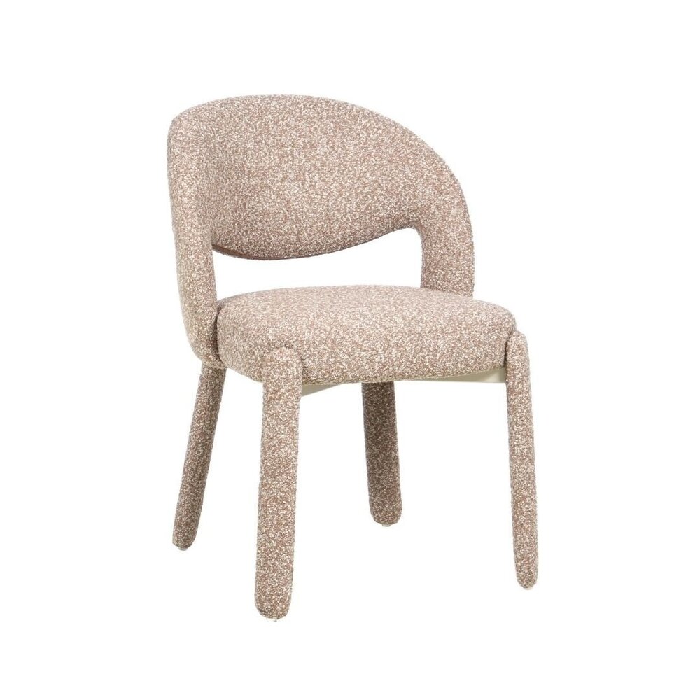 Stoel polypropyleen polyester bruin 56 cm