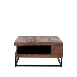 Salontafel mangohout naturel smooth 80 cm