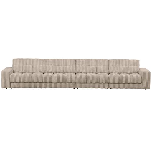 Bank Istena polyester naturel 4-zits 406 × 78 cm hoog