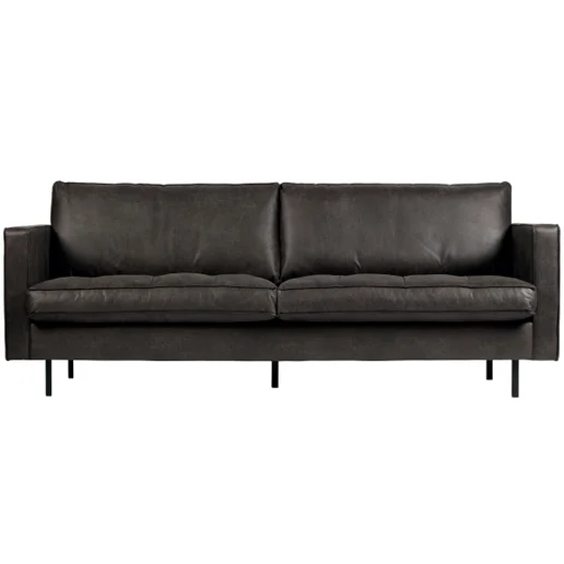 Bank Nortena zwart 5-zits 230 cm