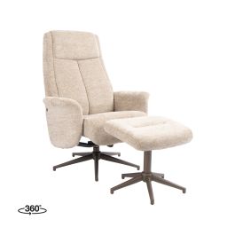 Poef raven taupe 30