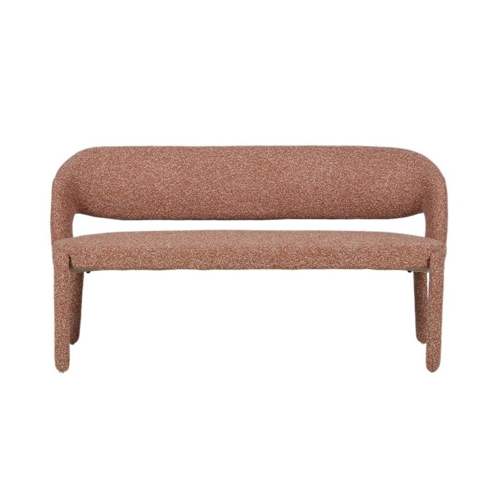 Bankje polypropyleen polyester terracotta 160 cm
