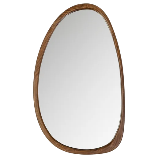 Spiegel glas naturel 38 cm
