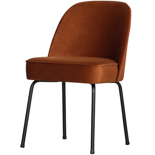 Eetkamerstoel velours oranje