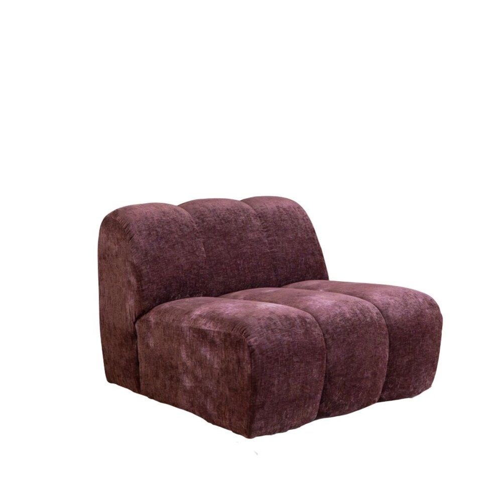 Fauteuil chenille paars