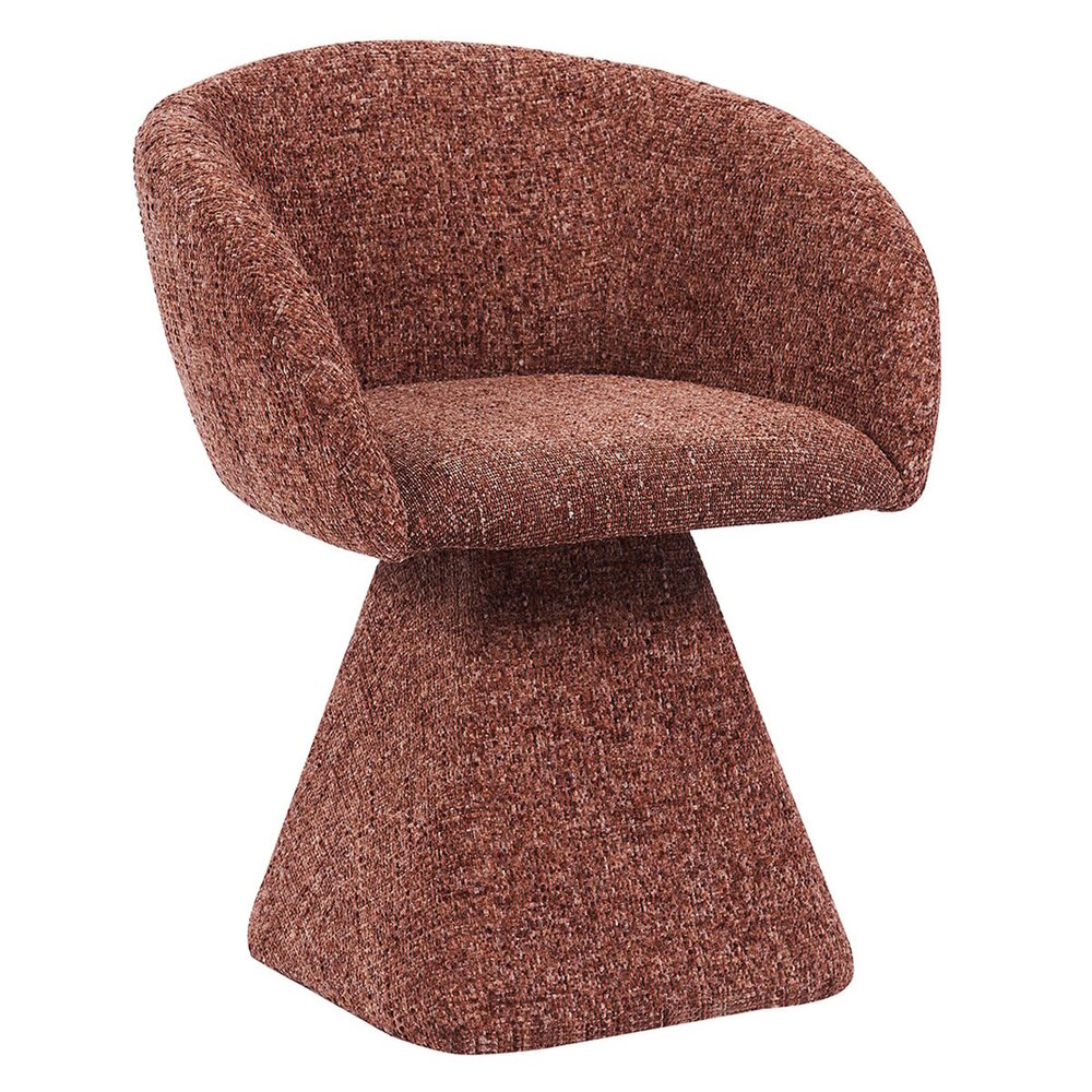 Stoel chenille koper draaibaar 61 cm