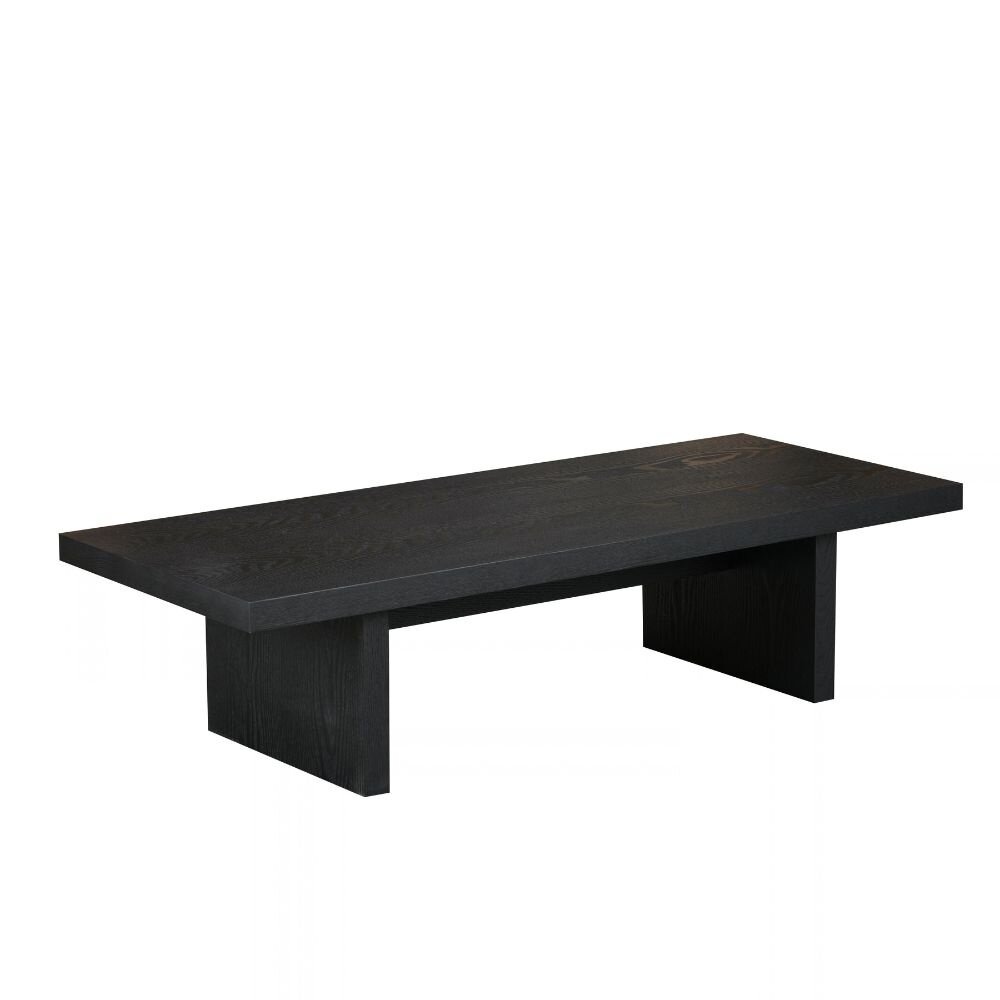 Salontafel MDF + eikenfineer zwart eiken
