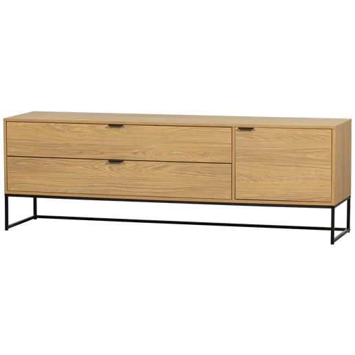 Tv-meubel eiken transparant 180 cm