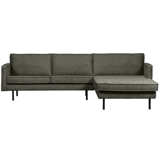 Chaise longue Ilto polyester blauw rechts