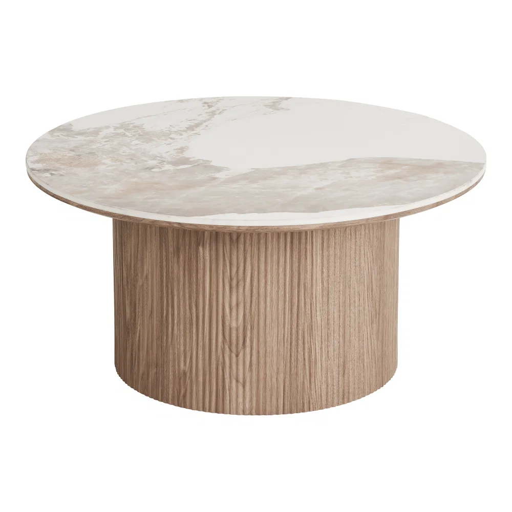 Salontafel keramiek wit