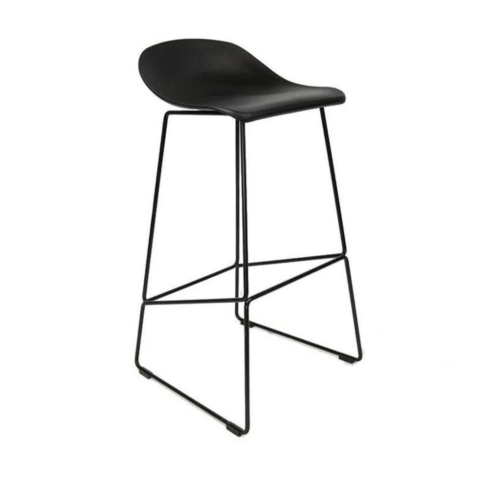 Barkruk kunststof zwart 76 cm