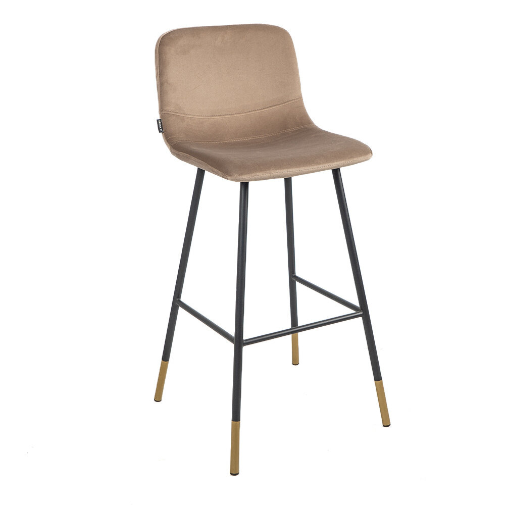 Barkruk Kalto velours taupe 65 cm
