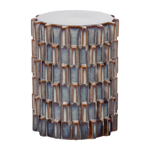 Bijzettafel grijs 35 × 45 cm Ø35 cm