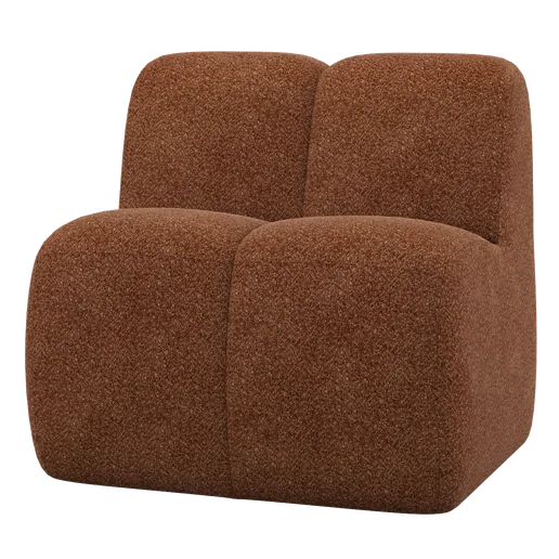 Bank chenille bruin 84 cm