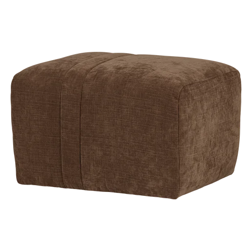 Poef bruin 63 × 43 cm hoog